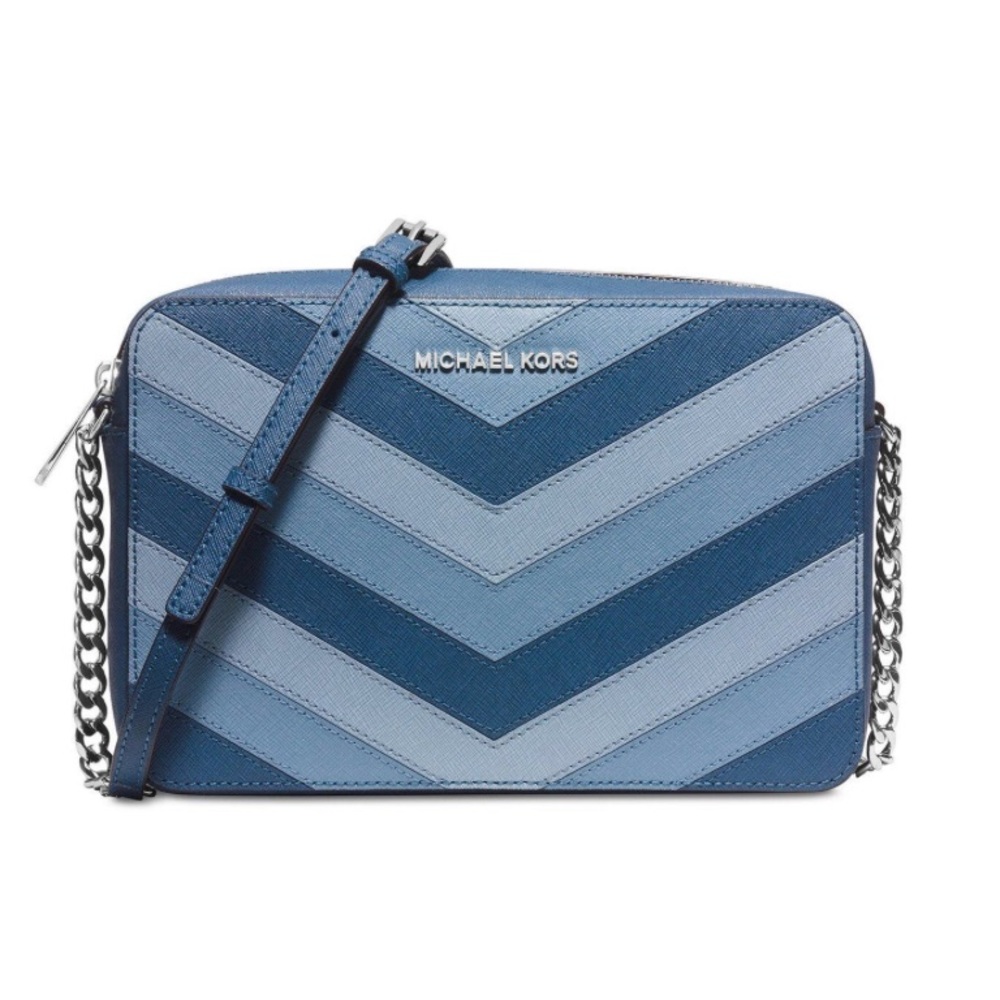 💗MK Jet Set Chevron Blue